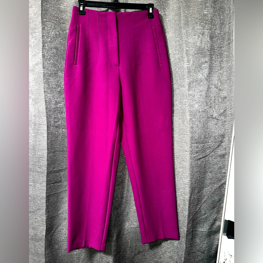 Fuchsia Zara trousers.